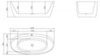 BelBagno BB404-1500-800 Отдельностоящая акриловая ванна в комплекте со сливом-переливом, 150x80, цвет: белый
