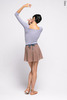 Wrap chiffon skirt with ties | wet_sand
