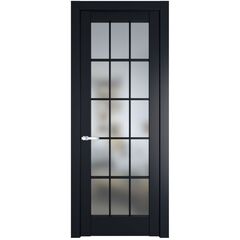 Межкомнатная дверь эмаль Profil Doors 4.1.2 (р.15) PD нэви блу остеклённая
