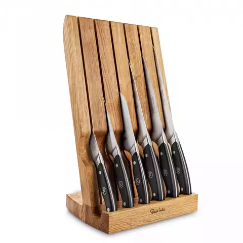 Набор из 6 кухонных ножей в подставке из дуба ROBERT WELCH Professional арт. RWPAO2097V/7