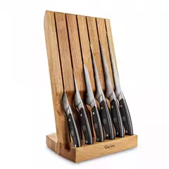 Набор из 6 кухонных ножей в подставке из дуба ROBERT WELCH Professional арт. RWPAO2097V/7