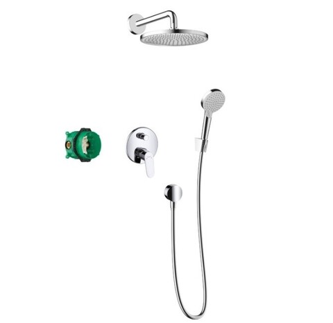 Hansgrohe Crometta S 27958000 Душевая система со смесителем (хром)