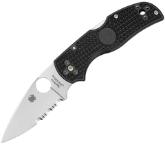 Фото Нож складной Native® 5 Spyderco 41PSBK5, сталь СРМ® S30V Satin Combo, рукоять термопластик FRN, чёрный