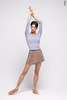 Wrap chiffon skirt with ties | wet_sand