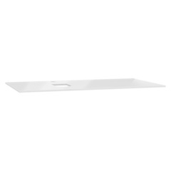 Vitra Origin 65713 Столешница стеклянная 90 см, левосторонняя, белая фото