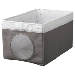 Корзина IKEA LEN (ЛЕН), Серый, 25x37x22 см
