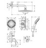 Hansgrohe Crometta S 27958000 Душевая система со смесителем (хром)