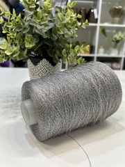 Вискоза с люрексом Gitibi Filati ANTHEA 2300 серый с серебром