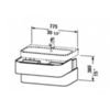 Duravit Happy D.2 H2636502222 Тумба под раковину 80 см цвет 22 Белый глянец (без раковины)