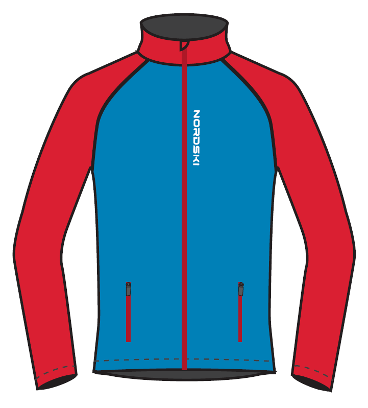 Nordski Premium лыжная куртка женская blue-red - 2