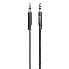 Аудиокабель Belkin Metallic Premium Audio Mini-Jack 3.5mm&Mini-Jack 3.5mm AUX Cable, 1,2м, черный