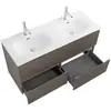 BelBagno UNO-1200-4C-SO-СO База под раковину подвесная с фрезерованными ручками по всей длине фасада с четырьмя выкатн. ящ., Бежевый матовый, 1200x455x608