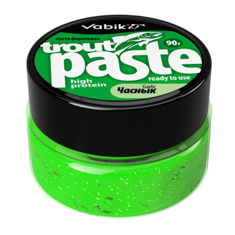 Приманка Vabik PASTE TROUT ЧЕСНОК 90г /3шт в уп/ продажа от 3 шт.