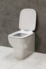 BelBagno BB127CB Унитаз приставной безободковый, P-trap, цвет: белый