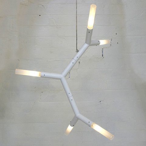 люстра BCAA - 5 Arm White – Christopher Boots