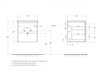 BelBagno Kraft KRAFT-500-2C-SO-CG Тумба под раковину подвесная, 50x46, цвет: серый