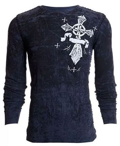 Archaic | Пуловер мужской Countdown CHARCOAL AM1596CR от Affliction перед