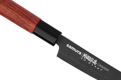 Нож кухонный для нарезки - слайсер Tanto Samura OKINAWA Stonewash 230 мм