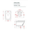 ArtCeram Civitas CIV001 34 00 Унитаз подвесной, цвет: серый