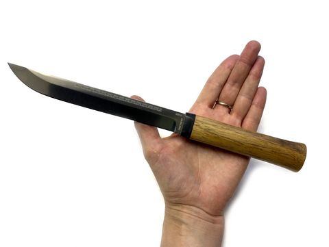Нож Бурятский средний, 95х18, орех, АИР Златоуст