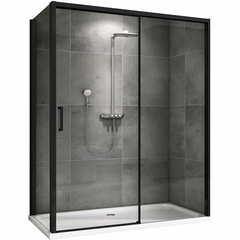 Abber Komfort AG93140B-S92B Душевой уголок, 140x90x200, цвет: чёрный фото