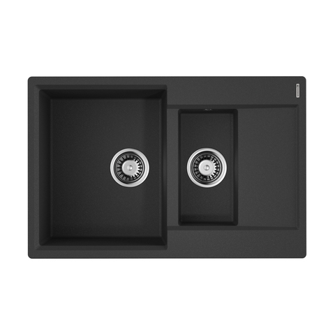 Omoikiri 4993535 Мойка Daisen 78-2T-BL Tetogranit/черный