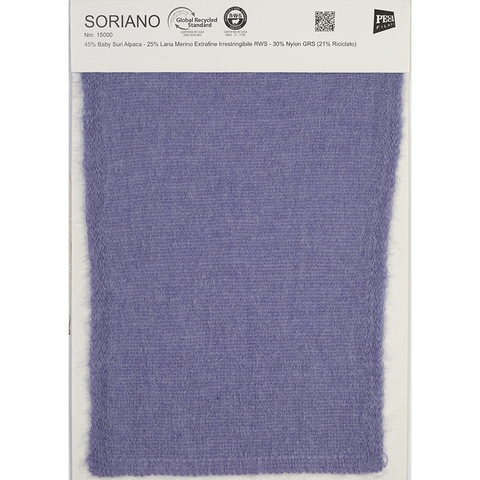 Вспушенная бэби сури альпака PECCI FILATI / SORIANO 1500 белый молочный