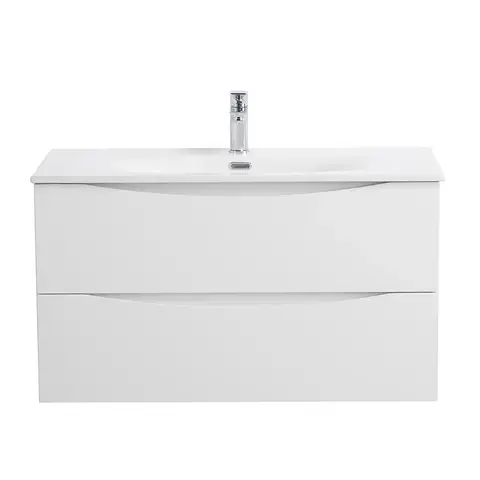 BelBagno Marino MARINO-CER-N-1000-2C-SO-BL-P Тумба под раковину подвесная, 100x45.5, цвет: белый