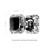 RGW 351005403-14 Душевая перегородка 100*30*195 RGW WA-054B (WA-010B + Z-072B) Чёрный/Прозрачное/8 мм