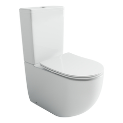 Ceramica Nova Metropol CN4001T-B Напольная пристенная чаша унитаза, смыв Торнадо, с сиденьем микролифт, цвет белый фото