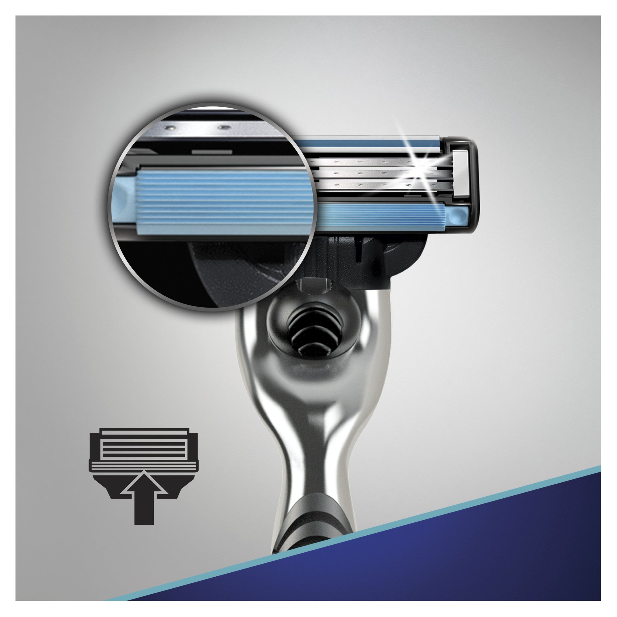 Сменные кассеты для бритья Gillette MACH3 комплект 2 по 8 (16 шт) (ХИТ ПРОДАЖ)