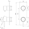 Remer X92WBBG Смеситель для душа Remer X Style X92WBBG, золото брашированное