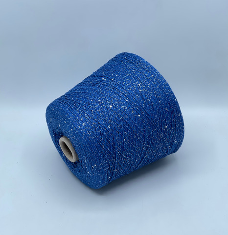Luxury Selection by Ri.Go, Glow, 620м. 87% Хлопок,7% Полиэстер(Люрекс), 6%Пайетки, Синий(205/645),40335