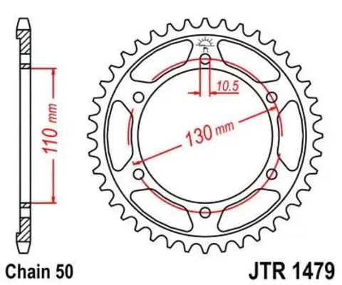 Звезда ведомая JTR1479 42ZBK
