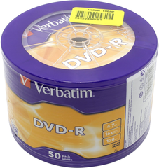 DVD-R Disc Verbatim   4.7Gb  16x <уп. 50  шт>  <43731>