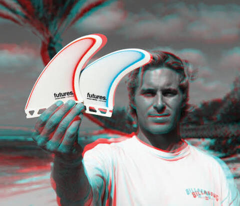 Плавники Futures Ethan Ewing (M) - Fiberglass - White Blue