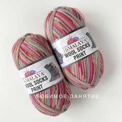 Himalaya Wool Socks Print s42-14