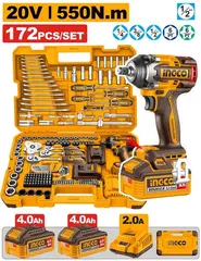 Набор гайковерт и ручного инструмента 172 шт INGCO HKTHP41723 INDUSTRIAL