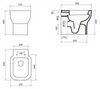 BelBagno BB127CB Унитаз приставной безободковый, P-trap, цвет: белый