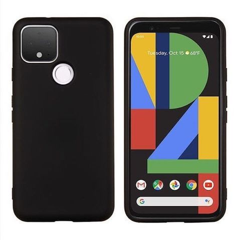 Силиконовый противоударный чехол Aioria для Google Pixel 4a 5G (Черный)