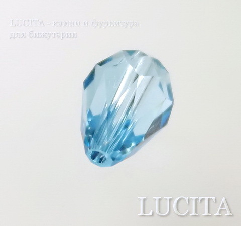 5500 Бусина - капля Сваровски Aquamarine 9х6 мм ()