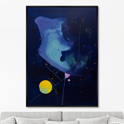 ArtNoMore - Репродукция картины на холсте Галактика, вид из космоса № 1, 2024г.