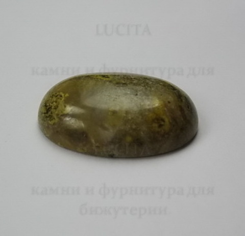 Кабошон овальный Яшма Шкура леопарда, 25х18 мм №13