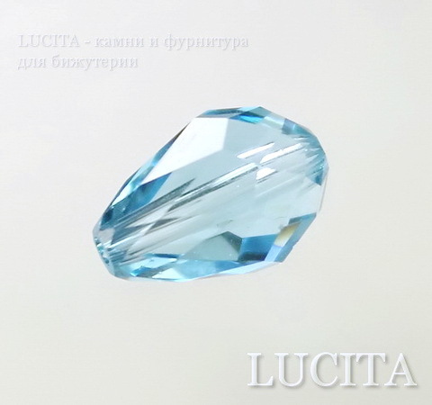 5500 Бусина - капля Сваровски Aquamarine 9х6 мм ()
