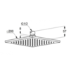 Kludi A-Qa 644200500 Душ верхний, цвет: хром