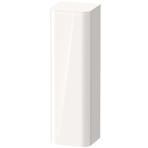 Duravit Happy D.2 Plus HP1261R2222 + ТОП HP030002222 Пенал подвесной 1336x400x360мм 1 дверь, 3 стекл. полки, DX с Декоративным Топ 16x403x364мм, цвет: белый глянцевый