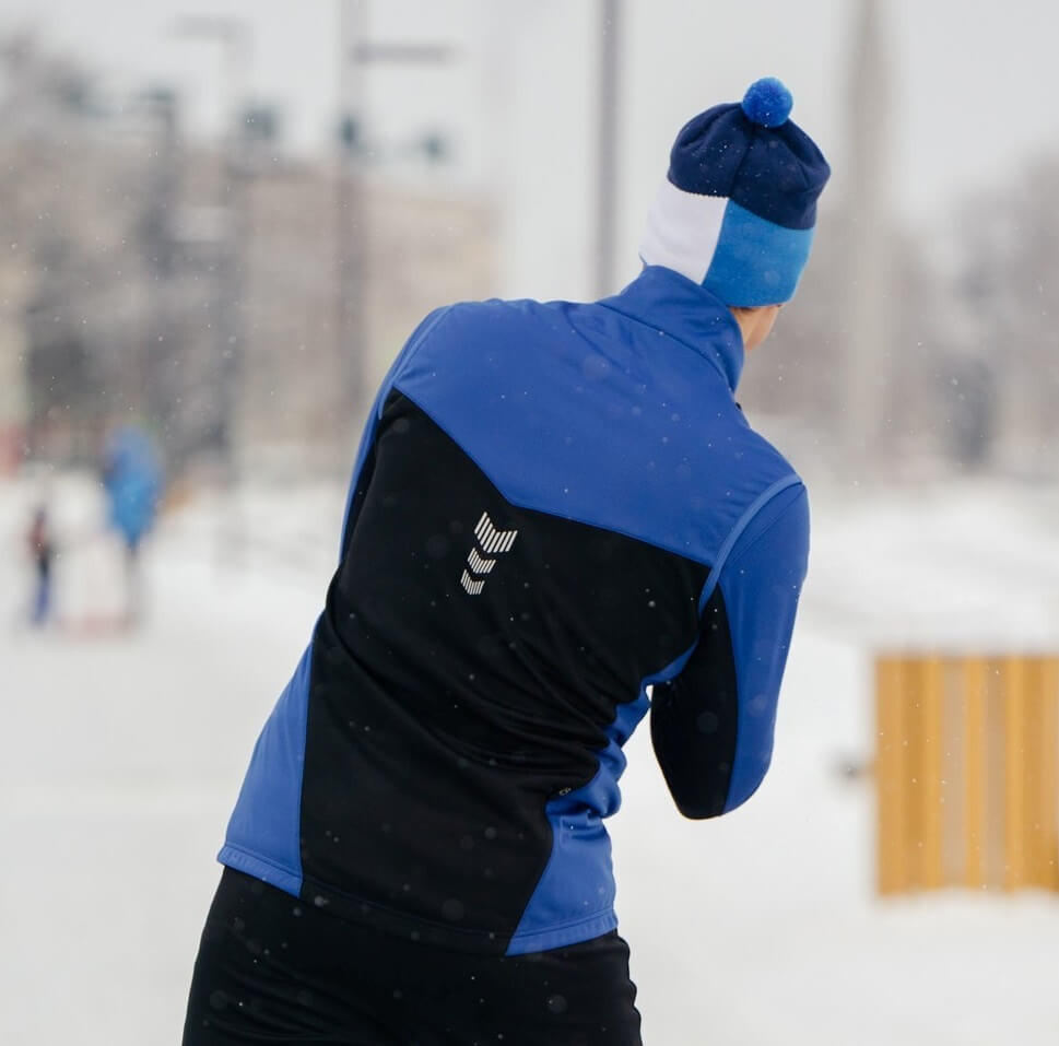 Мужская утепленная разминочная куртка Nordski Base true blue-blue - 9