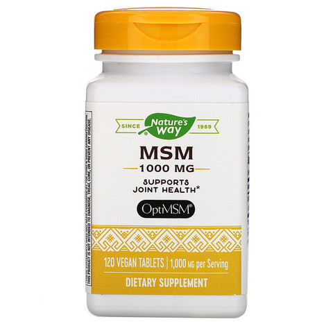 Nature's Way, MSM, 1,000 mg, 120 Vegan Tablets