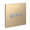 Hansgrohe ShowerSelect 15764140 Запорно-переключающий вентиль на 3 положения (бронза шлифованная)