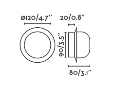 Настенный/потолочный светильник May коралловый LED 4W 2700K